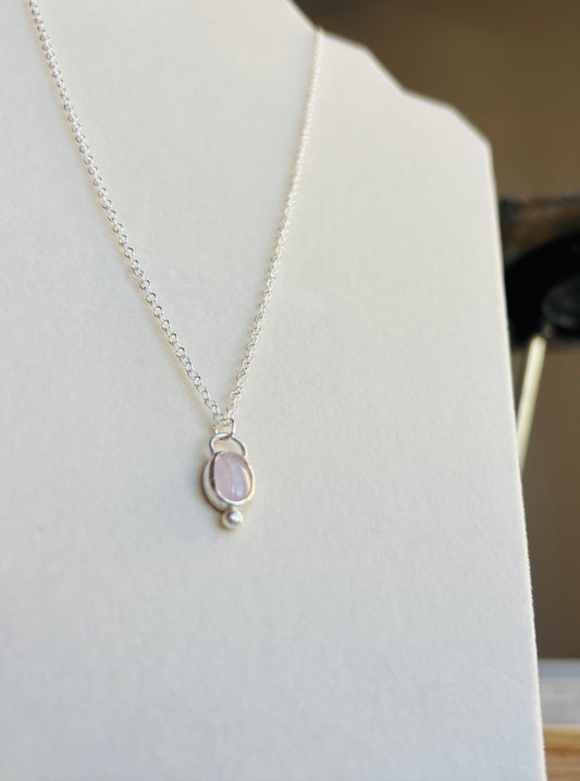 Rose Quartz Pendant Necklace