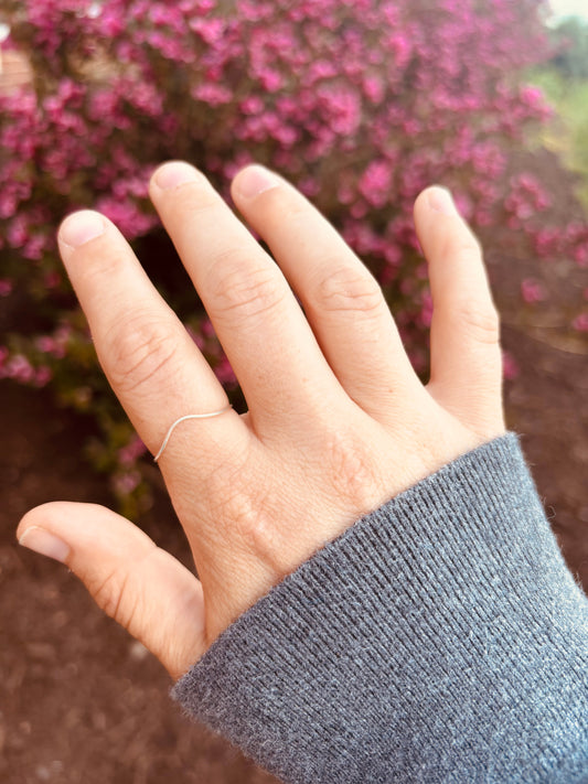 Starling Silver Ripple Ring