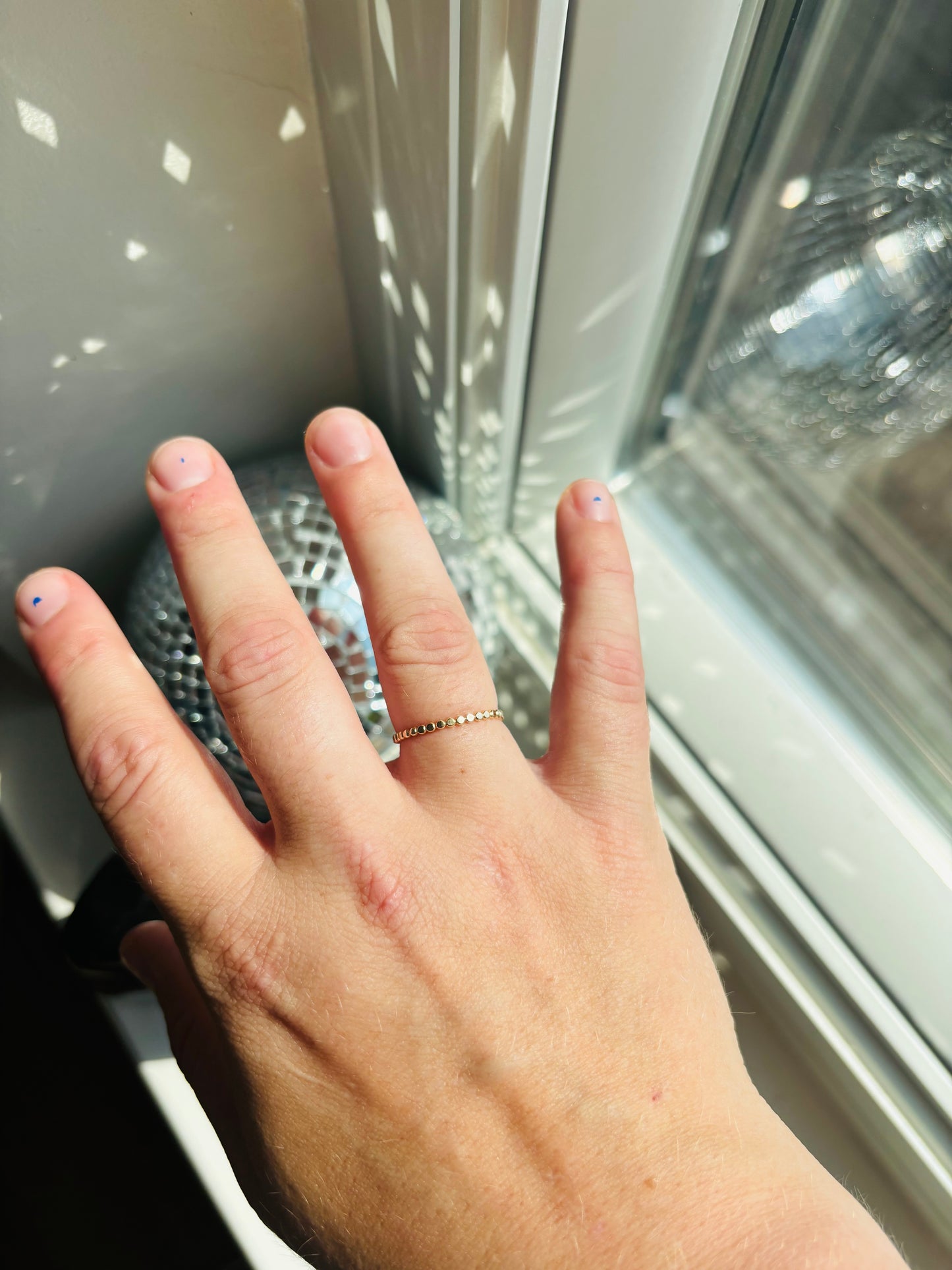 Gold-Filled Bubble Ring