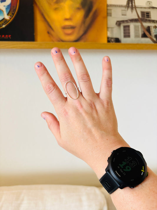 Sterling Silver Oval Ring