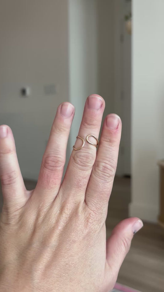 Organic Gold Filled Ring